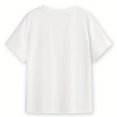 thumbnail image 3 of Women's Summer Casual Letter JESUS HEALS Print Loose Round Neck Short Sleeve T-Shirt , Women Top Graphic Tees Women Tops, 3 of 8