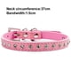 thumbnail image 2 of Collar para perros ancho y grueso con remaches de cuero. Adecuado para cuellos de 14" a 17", variedad media., 2 of 5