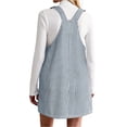thumbnail image 5 of Women Summer Striped Casual Denim Dress Sleeveless Denim Dress with Pockets, 5 of 6