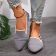 thumbnail image 2 of Xiaoxatg Women's Casual Shoes Breathable Comfortable Pointed Toe Cloth Footwear for Everyday Fashion 6.5 Grey, 2 of 9