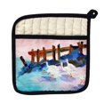 thumbnail image 1 of Betsy Drake PT173 White Ibises Pot Holder, 1 of 1