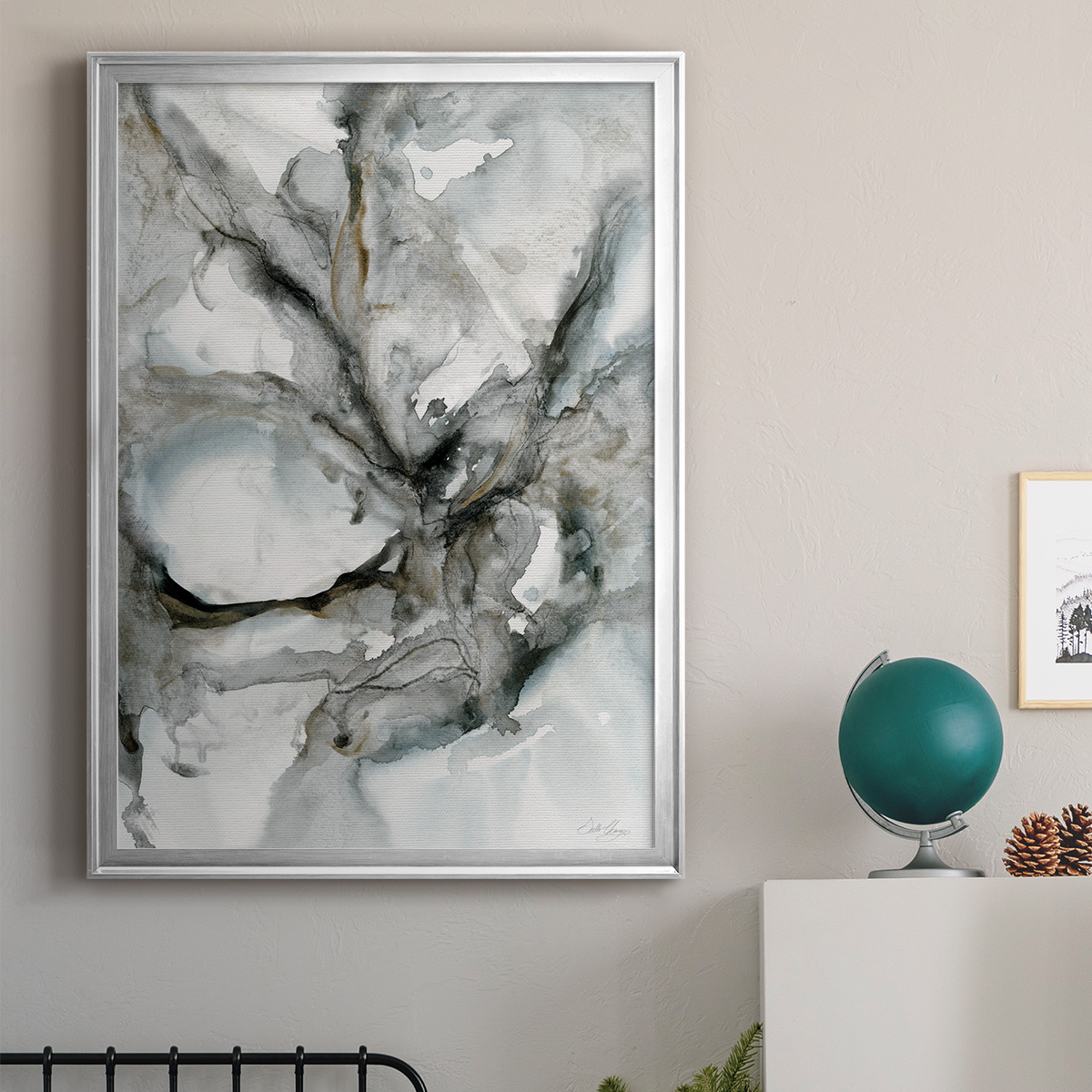 Marble Harmony Premium Framed Print - Ready to Hang