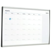 Quartet Arc Cubicle Whiteboard Calendar, 30" x 18", Magnetic, Aluminum Frame