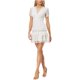 thumbnail image 2 of French Connection Vestido con gradas de encaje para mujer, blanco, 6 French Connection escalonado, 2 of 2