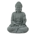 thumbnail image 2 of Pequeña Estatua De Buda De Piedra Arenisca Verde, Figura Decorativa Adecuada Para Oficina, Sala De Meditación, Pecera, 2 of 7