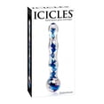 thumbnail image 2 of Icicles No. 8 Hand Blown Glass Massager - Clear w/Inside Blue Swirls, 2 of 4