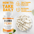thumbnail image 3 of Burn Peak Advanced Formula Pills Supporting Energy and Healthy Lifestyle BurnPeak 300 Capsules, 3 of 9