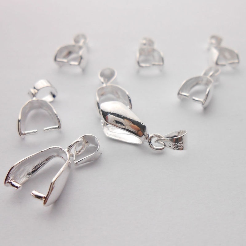 10X Size L 925 Sterling Silver Findings 