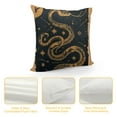 thumbnail image 4 of .Throw Pillow Bohemian Snake Print on Premium Polyester Fabric and Shape Retaining Insert., 4 of 5