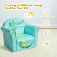 thumbnail image 7 of Topcobe Kids Crocodile Armrest Upholstered Couch, Sofa for Kids, Toddler Living Room Chair, 7 of 7