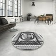 thumbnail image 4 of Ahgly Company Machine Washable Indoor Square Transitional Light Gray Area Rugs, 8' Square, 4 of 7