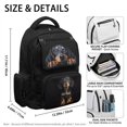 thumbnail image 5 of HELLHERO Dachshund Pattern Laptop Backpack with Durable, Breathable Lightweight 17 Inch School Bookbag for Travel Daily Use, 5 of 8