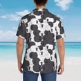 thumbnail image 6 of Daiia Black And White Sheeps Hawaiian Shirt for Men Gentle Cotton Regular Short Sleeve Casual-Medium, 6 of 9