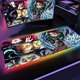 thumbnail image 1 of Demon Slayer-alfombrilla de ratón RGB para juegos, alfombrilla LED retroiluminada para teclado de escritorio, No Yaiba Kimetsu, 100x50cm LIUWENJING unisex, 1 of 2