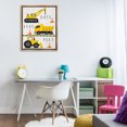 thumbnail image 3 of Stupell Industries Contemporary Haul Load Play Trucks Brown Floating Frame Canvas Art, 25 x 31, by Elizabeth Tyndall, 3 of 7