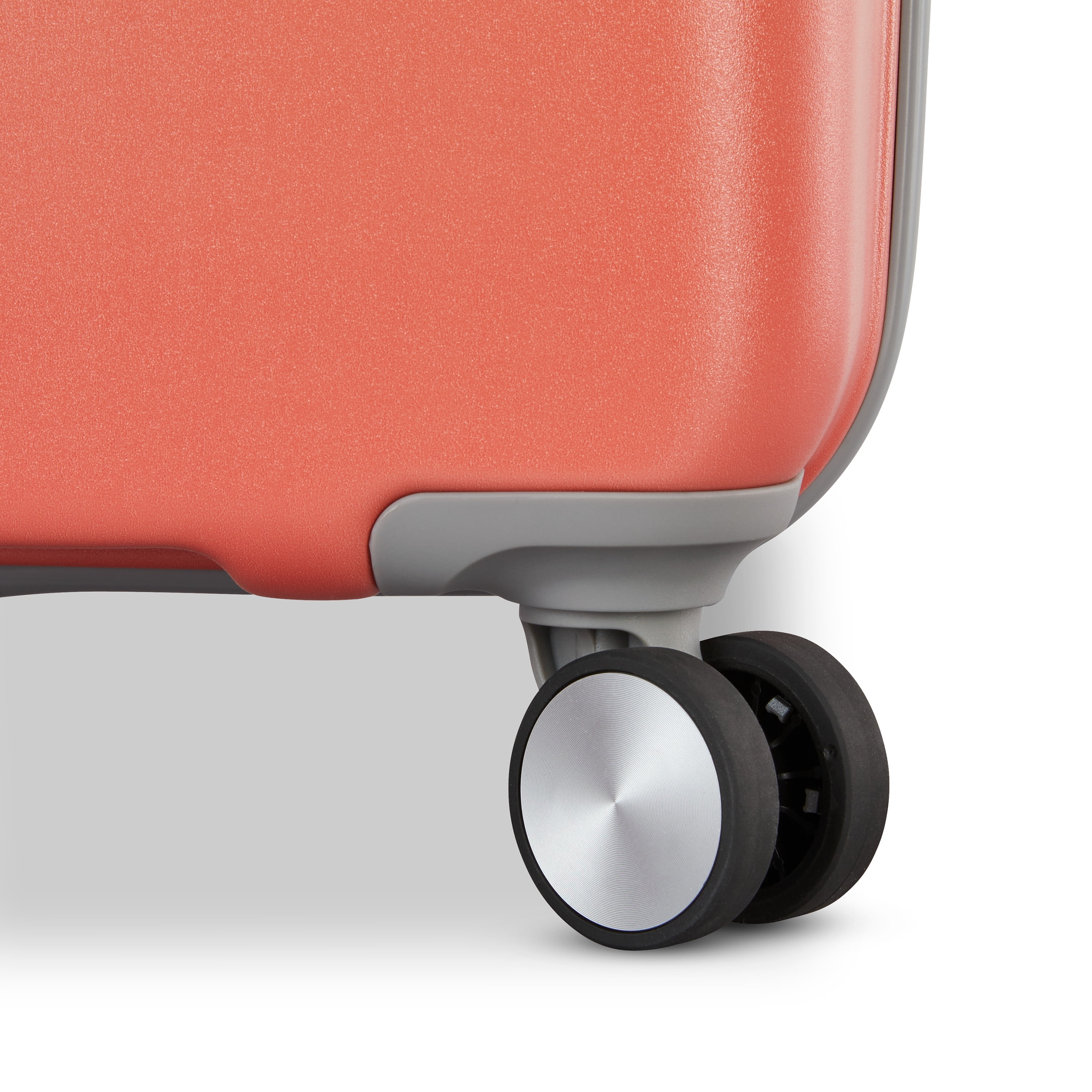 American Tourister Moonlight II 28-inch Checked Luggage with Spinner Wheels - Ombre Peach