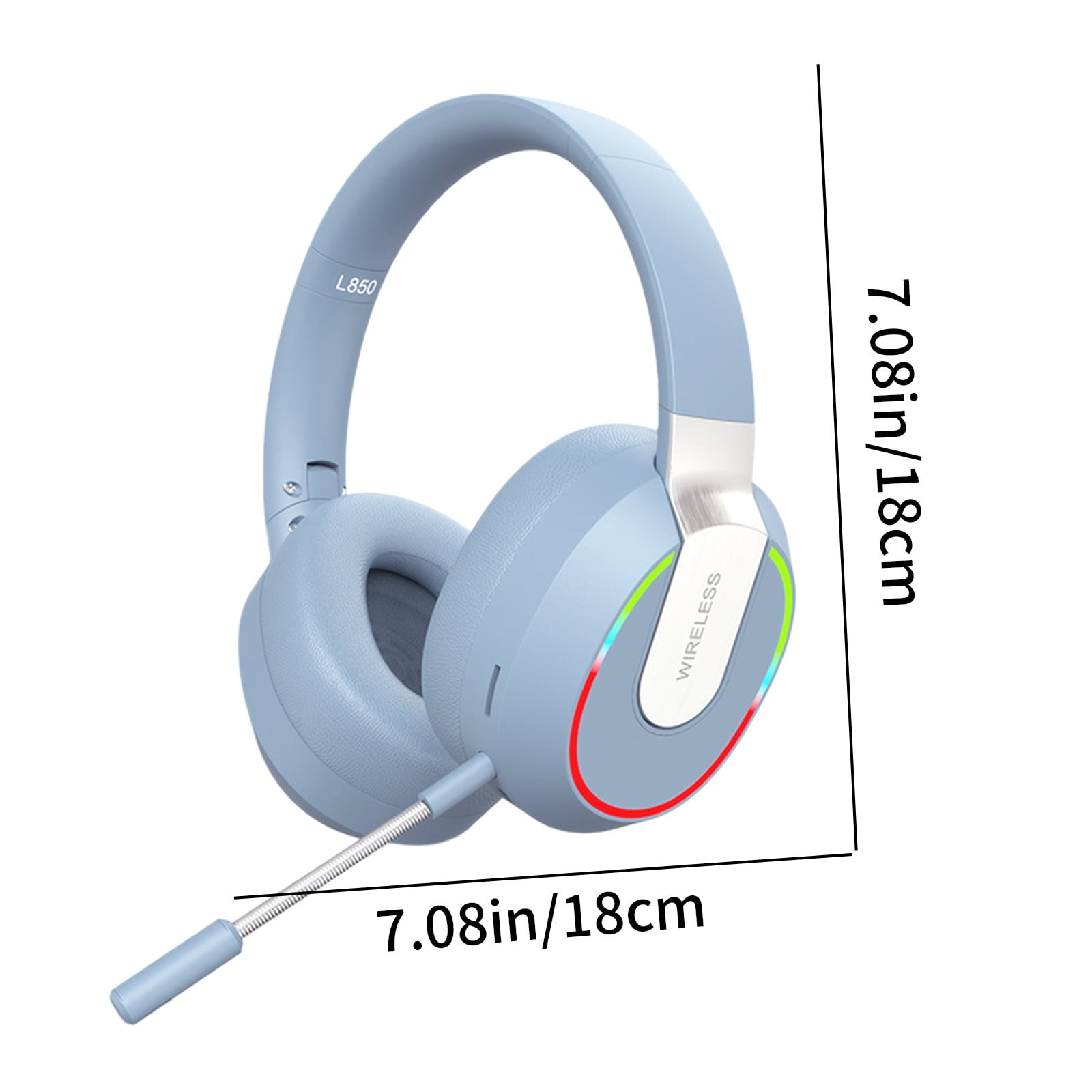 Bluetooth Wireless Headset – Bluetooth 5.1 Wireless Earphones With Low Latency Comfortable To Wear Long Battery Life Foldable With Microphone Bluetooth Earphones