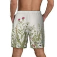 thumbnail image 4 of Fotbe Herbs and Wildflowers Men’s Swim Trunks Quick Dry Swim Shorts Board Shorts with Mesh Lining-Large, 4 of 9