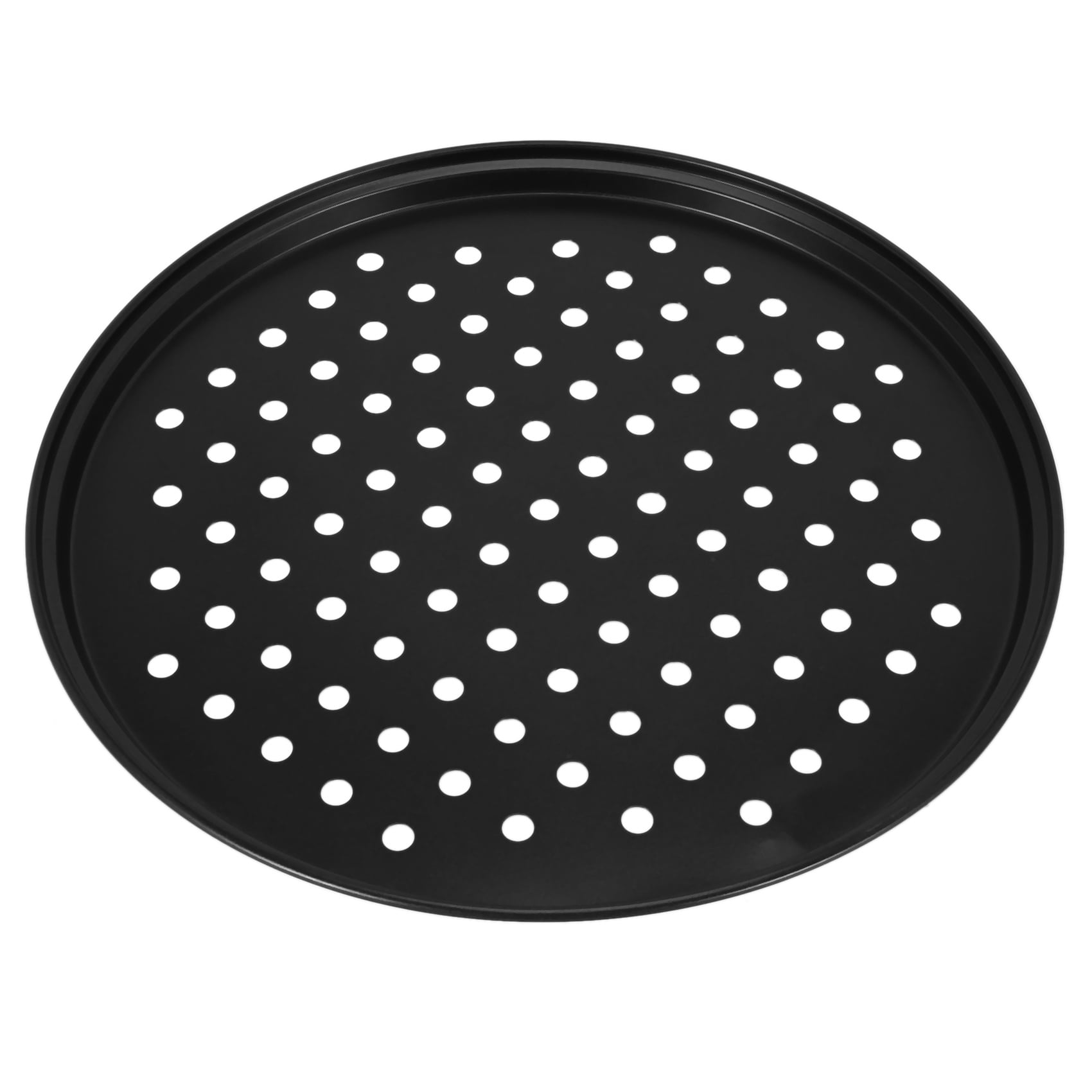 10 Inch Personal Perforated Pizza Pans black Carbon Steel with Nonstick