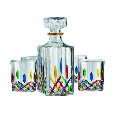 venice-5-piece-whiskey-decanter-set