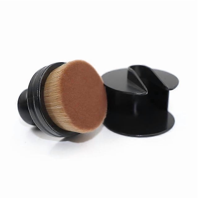 1pc Ultra Soft Round Makeup Brush, Flat Brush With D Facial Bru Tool For Foundat, And Makeup