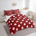 thumbnail image 3 of Feelyou Cartoon Lodge Cabin Bedding Comforter Set 7pcs for Teen, Happy New Year Queen Bedding Sets, Christmas Farmhouse Reversible Queen Sheet Sets, Ultra Soft Home Decor, 3 of 7