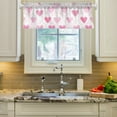 thumbnail image 2 of Yayeee Kitchen Valance Rod Pocket 54" x 18" Living Room Window Curtain, Geometric Love, 2 of 6