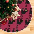 thumbnail image 5 of GZHJMY Halloween Tree Skirt Cat Xmas Tree Skirt Floor Door Round Mat Decorations for Holiday Party Home Christmas Day Ornaments, 35.4", 5 of 6