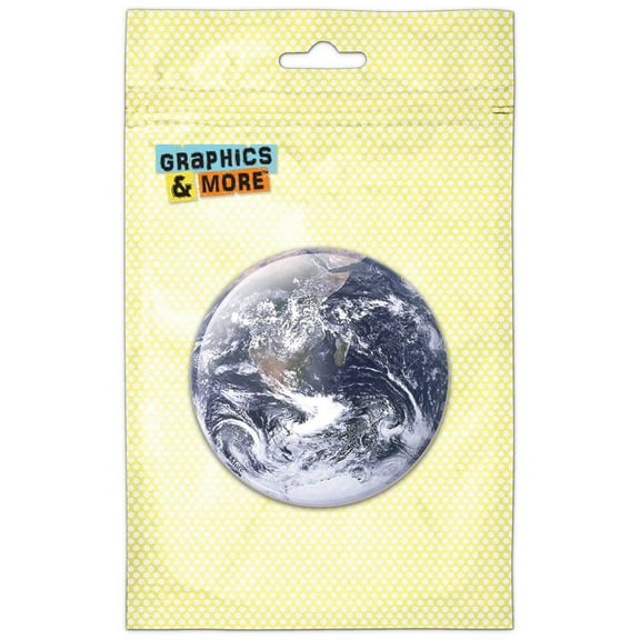 Planet Earth from Space Pinback Button Pin Badge