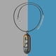 thumbnail image 1 of Conectores de correa de reloj de metal para Xiaomi Mi Band 8 (2PCS Negro con cuerda), 1 of 9