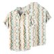 thumbnail image 3 of Camisas De CompresióN Para Hombre Camisas hawaianas informales de verano para hombre, camisas de manga corta con botones estampados para la playa y bolsillo (White, XL), 3 of 5