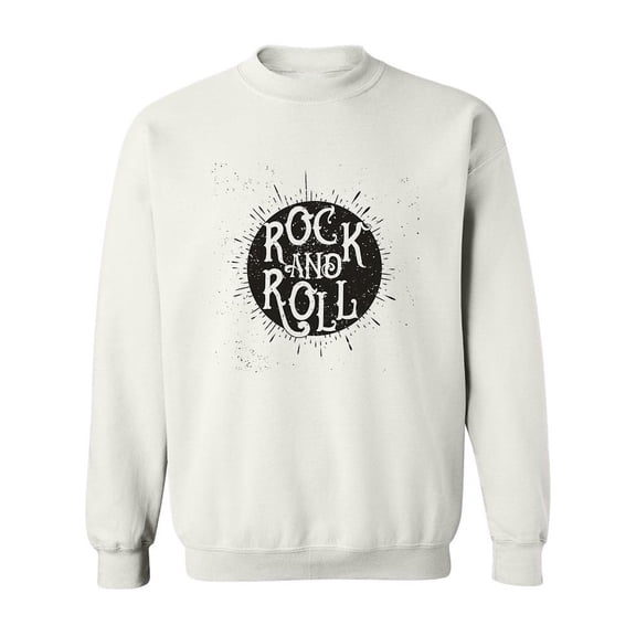 Rock N Roll Design Sweatshirt Men -Image by Shutterstock, Male Small