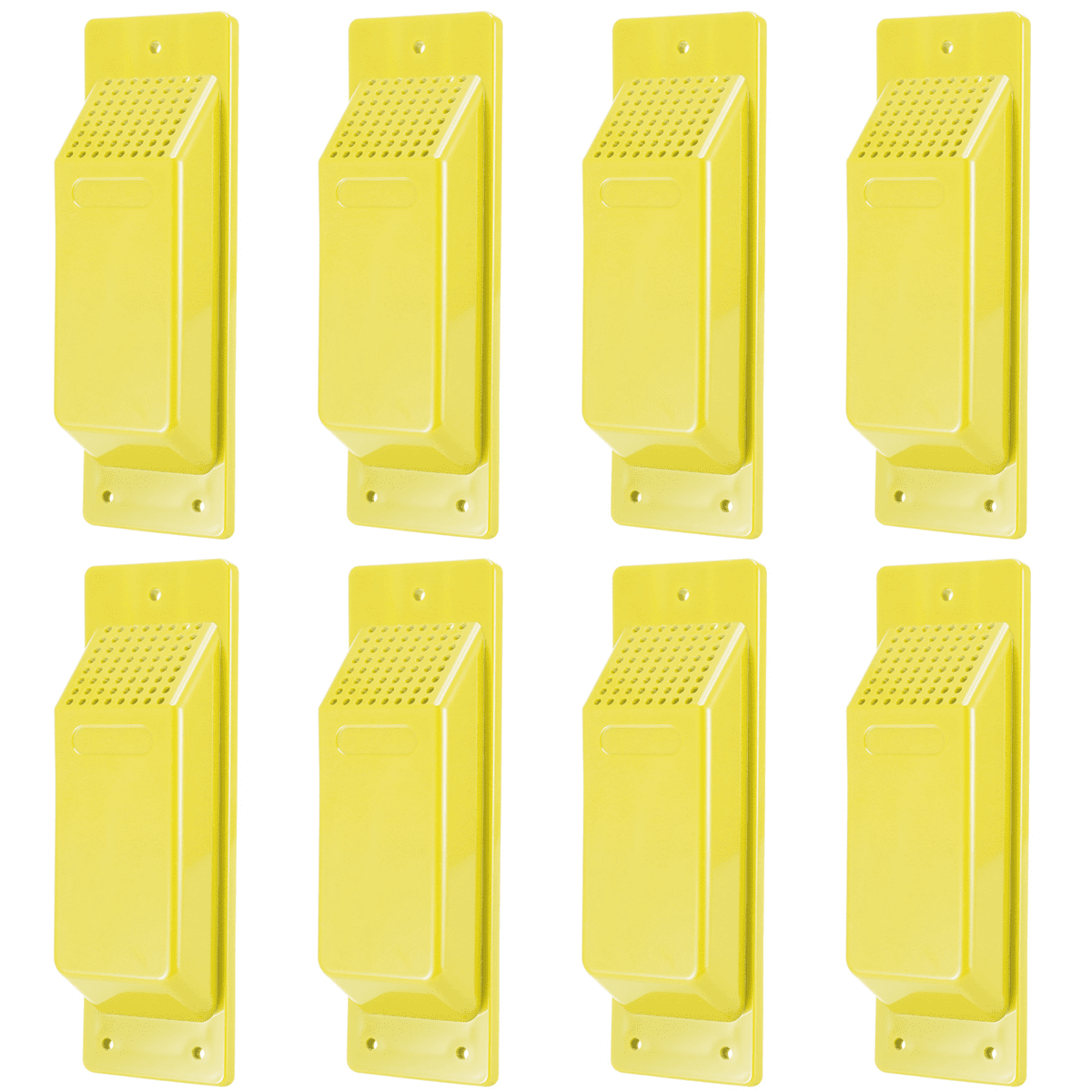 8PCS Shipping Container Air Vent Kit Heavy Duty Shipping Container Accessories Flow Ventilation Kit Yellow