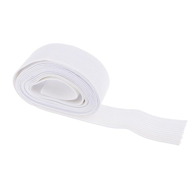 Correa elástica Zulema de 4/5 pulgada Banda elástica de alta elasticidad 6 Blanco