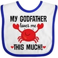 thumbnail image 3 of Inktastic Godson My Godfather Loves Me Boys or Girls Baby Bib, 3 of 4