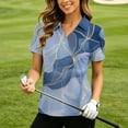 thumbnail image 4 of BXJX Womens Cotton Polo Shirts, Stretchable V Neck Collared Short Sleeve Golf Tops Multicolor Size S-2XL, 4 of 7