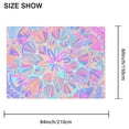 thumbnail image 3 of Rectangular Tablecloth 60x84 Inch – Waterproof Polyester Printed Table Cover, Wrinkle Resistant, Washable for Kitchen & Dining, Colorful Geometry Fluid Print, 3 of 6