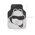 thumbnail image 2 of RUNROTOO Cute Car Floor Mats Vehicle Floor Mat Silk Loop Multi 1Set, 2 of 8