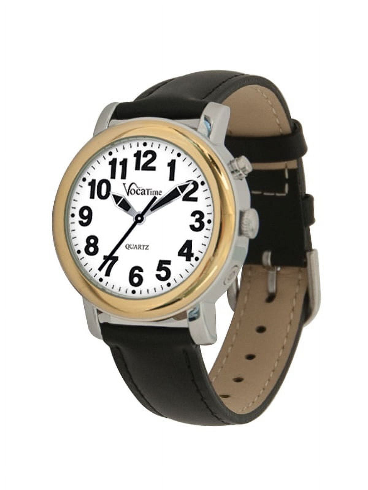 Ladies Touch Talking Watch Large Face Aqua Rubber Band English Walmart