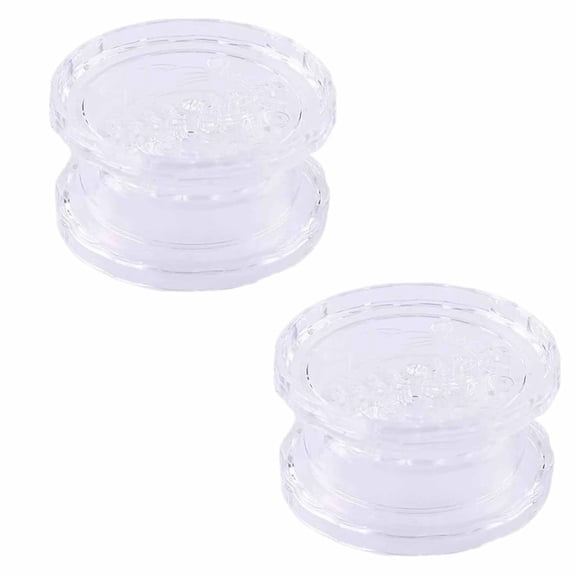2 Pcs Manual Garlic Twister Masher - Multi-Functional Mincer Grinder for Garlic Onion Ginger Herbs Nuts Food-Grade Kitchen Gadget (Clear)