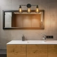 thumbnail image 6 of 3-Light Industrial Vanity Light Metal Cage Wall Sconce Bathroom Lighting, 6 of 9