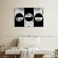 thumbnail image 2 of Elephant Stock Black Background Abstract Wall Art - Horizontal Canvas Wall Art - Living Room Wall Decor - Abstract Canvas - Black And Gray Decor - 36" x 24", 2 of 8