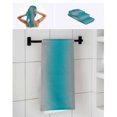 thumbnail image 6 of Turquoise Ombre Towel Set of 3, Soft Microfiber Bath Towels, Hand Towel, Washcloths, Grey Modern Art Farmhouse Quick-Dry Absorbent Towels for Bathroom Kitchen Hotel Beach Gym Spa, 6 of 7