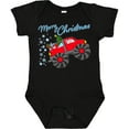 thumbnail image 3 of Inktastic Merry Christmas- Santa Drives a Monster Truck Boys or Girls Baby Bodysuit, 3 of 5