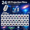 thumbnail image 4 of HD Smart Dynamic 5D Holographic Night Light Projector, 2-in-1 Galaxy Star and Ocean Projector, 360° Rotating USB Powered Ceiling Light for Home Decor (24 films), 4 of 9