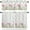 Flowerppa8904, variant on Gray Eucalyptus Valances Curtain Watercolor Sage Grey Floral Plant Leaf Kitchen Rod Pocket Short Panels Botanical Flower Window Treatment Topper Curtains for Living Bedroom 1 Panel 54x18 in