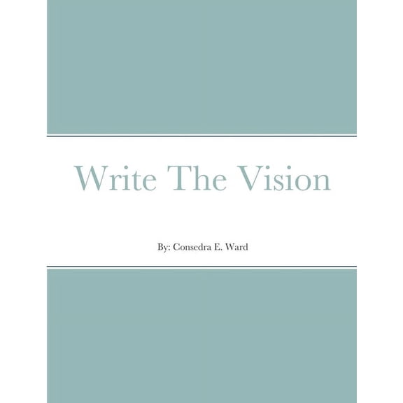 Write The Vision, (Paperback)