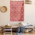 thumbnail image 2 of Cat Tapestry, Pattern with Cute Hand Drawn Style Cats Purr Purr Kitty Paws Bow Ties Adorable Doodle, Wall Hanging for Bedroom Living Room Dorm Decor, 60W X 80L Inches, Multicolor, by Ambesonne, 2 of 5