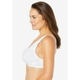 thumbnail image 2 of Comfort Choice Women's Plus Size 3-Pack Front-Close Cotton Wireless Bra, 2 of 5