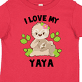thumbnail image 4 of Inktastic Cute Sloth I Love My Yaya with Green Leaves Boys or Girls Toddler T-Shirt, 4 of 5